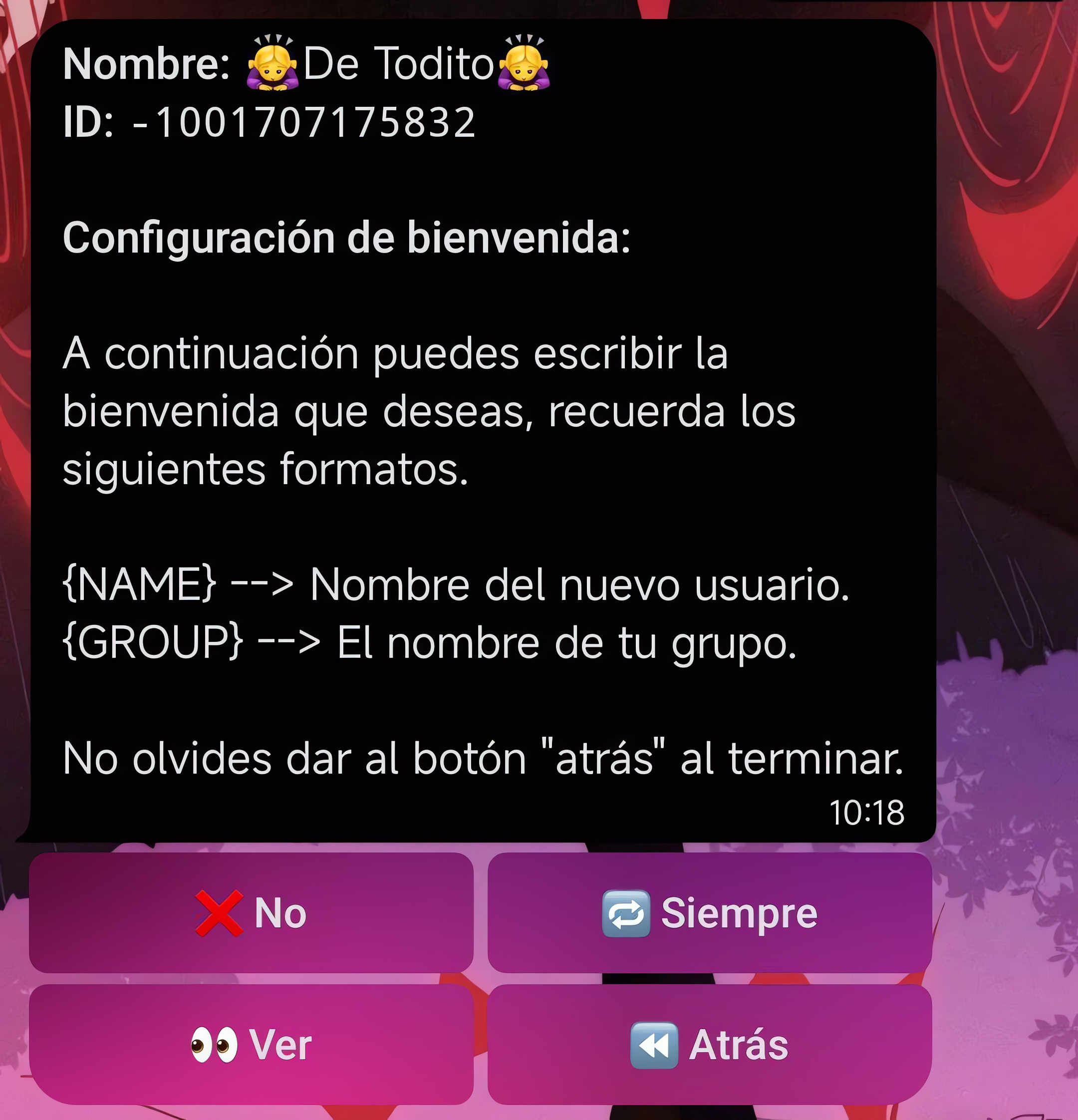 Ejemplo de Configuración